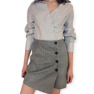 VENUS BLACK, WHITE, & GRAY DRESS SZ.4 NWOT.